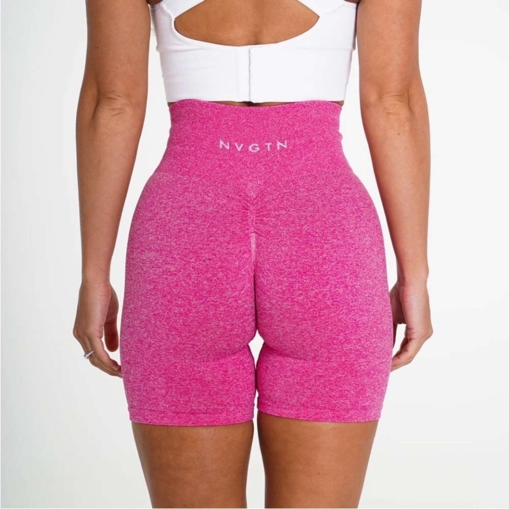 *Final Price* NVGTN | Scrunch Seamless Shorts in Fuchsia Pink Size Small